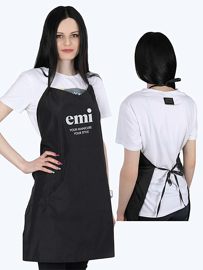Фартук черный EMI печатный лого