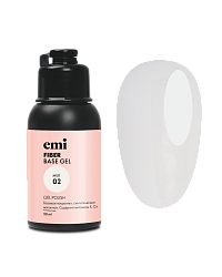 База для гель-лака, укрепляющая ногти, E.MiLac Fiber Base Gel Milk №2, 50 мл