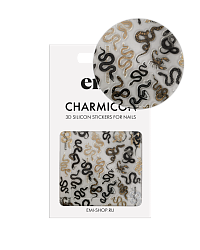 Силиконовые стикеры для ногтей EMI, Charmicon 3D Silicone Stickers №259 Змеи