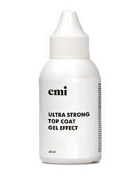 Ультрастойкое верхнее покрытие с гель-эффектом, EMI, Ultra Strong Top Coat Gel Effect, 50 мл
