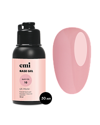 База для гель-лака, E.MiLac Base Gel Нюдово-розовый №10, 50 мл.