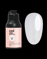 База для гель-лака, укрепляющая ногти, E.MiLac Fiber Base Gel Diamond №4, 50 мл