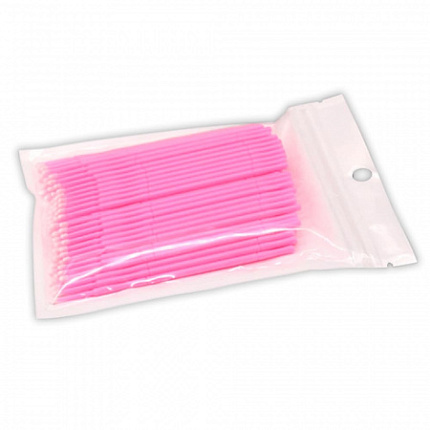 Микробраши 2 мм розовые в пакете