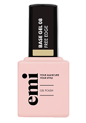 База для гель-лака, E.MiLac Base Gel Free Edge №08, 9 мл.