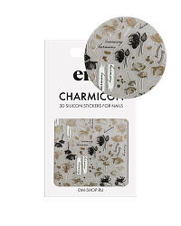Силиконовые стикеры для ногтей EMI, Charmicon 3D Silicone Stickers №257 Цветущий лотос