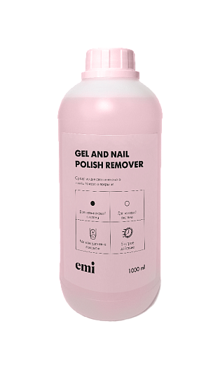 Gel and Nail Polish Remover - жидкость для снятия гель-лака и лака 1000 мл.