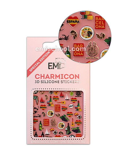 Charmicon 3D Silicone Stickers Испания 2