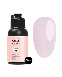 База для гель-лака, E.MiLac Base Gel Светло-кремовый №12, 50 мл