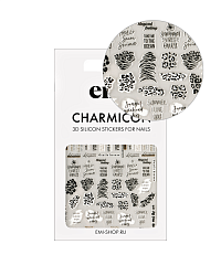 Силиконовые стикеры для ногтей EMI, Charmicon 3D Silicone Stickers №252 Саванна