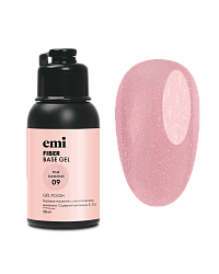 База для гель-лака, E.MiLac Fiber Base Gel Pink Diamond №9, 50 мл